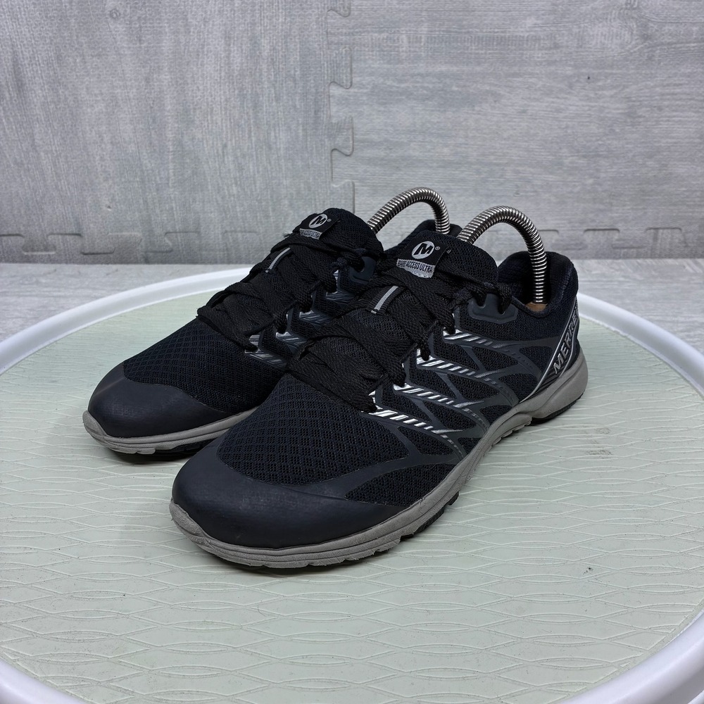 Merrell Bare‎ Access Ultra Shoes Women's 7.5 Black Mesh Trail Running J559582